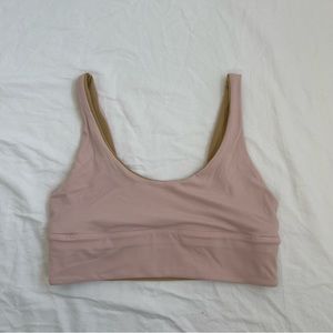 EUC lululemon Align Reversible Bra (A/B cup) pink mist/pecan tan